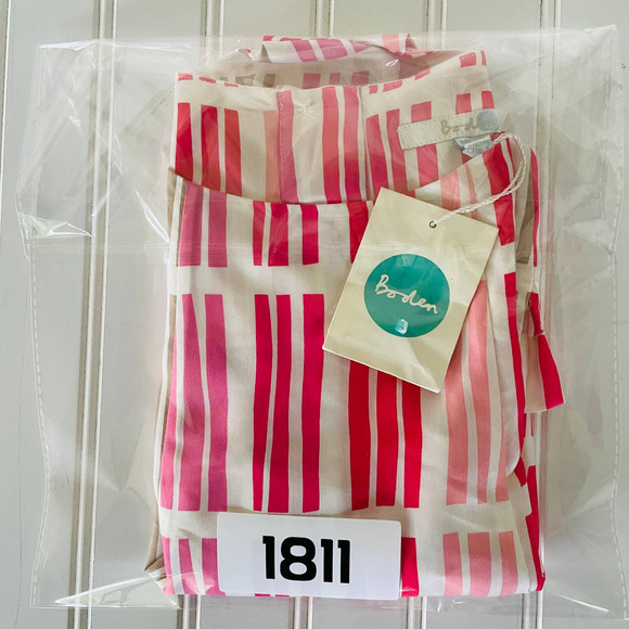 Boden Red and Pink Striped Blouse - Picture 10 of 11